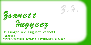 zsanett hugyecz business card